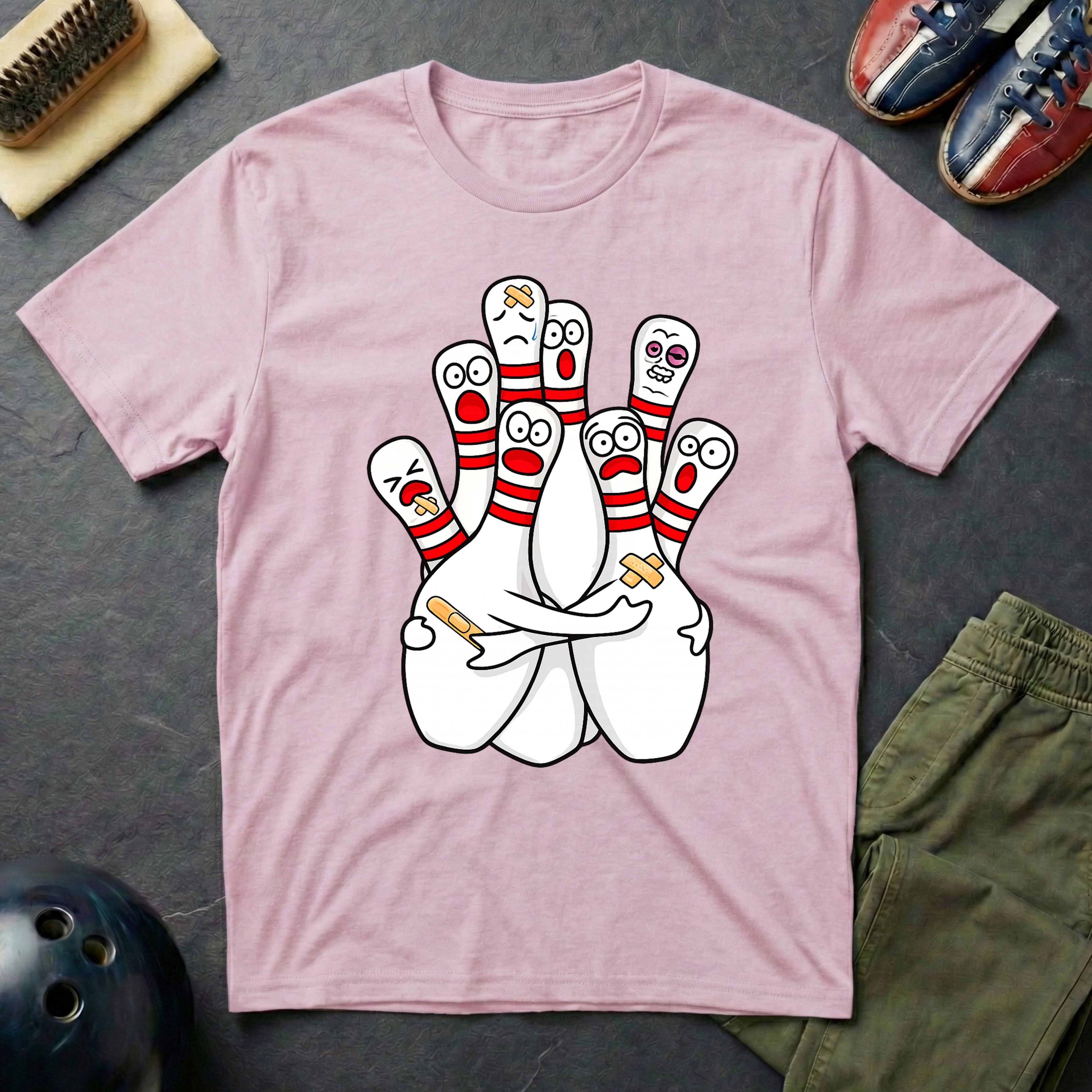 Scared Bowling Pins T-Shirt