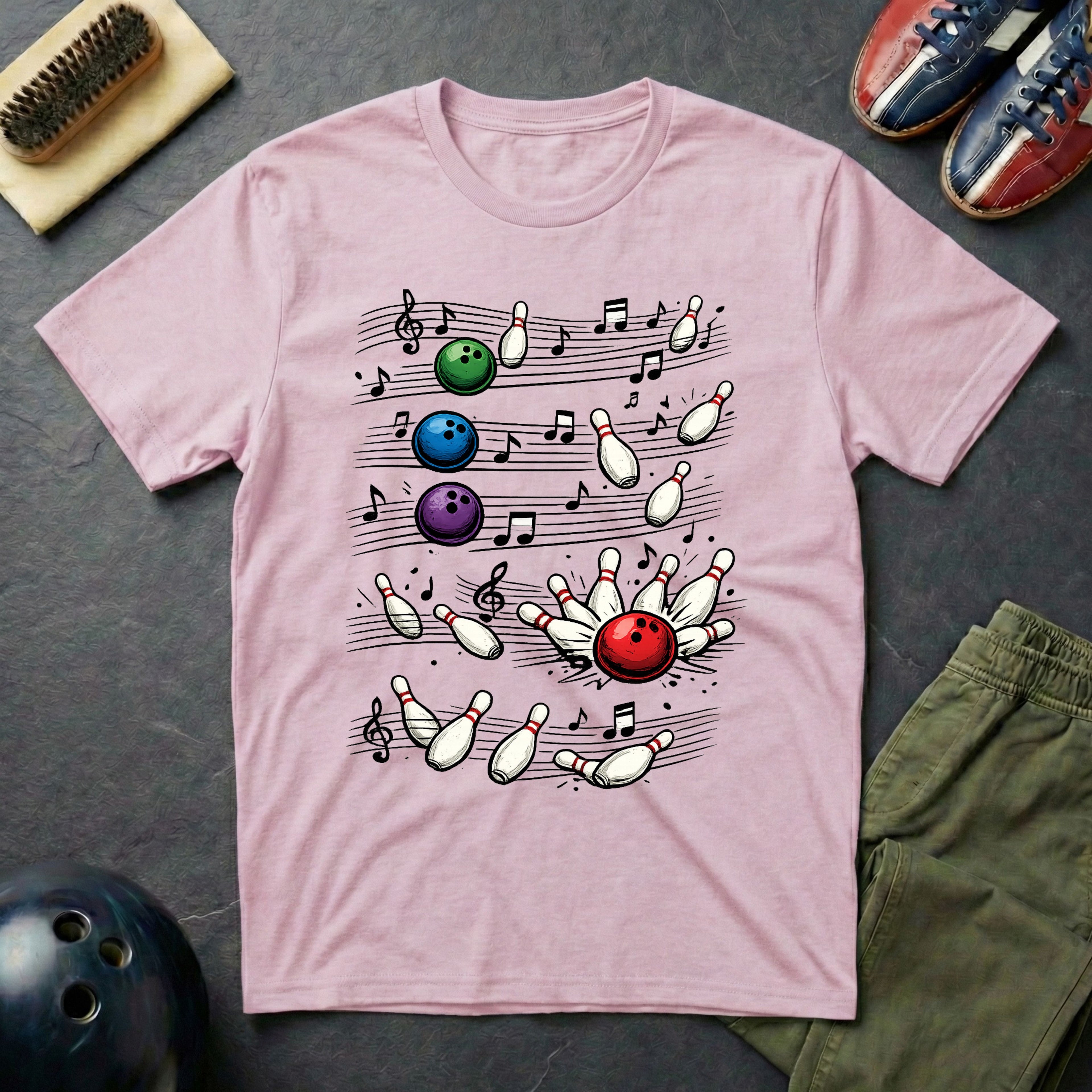 Bowling Sheet Music T-Shirt