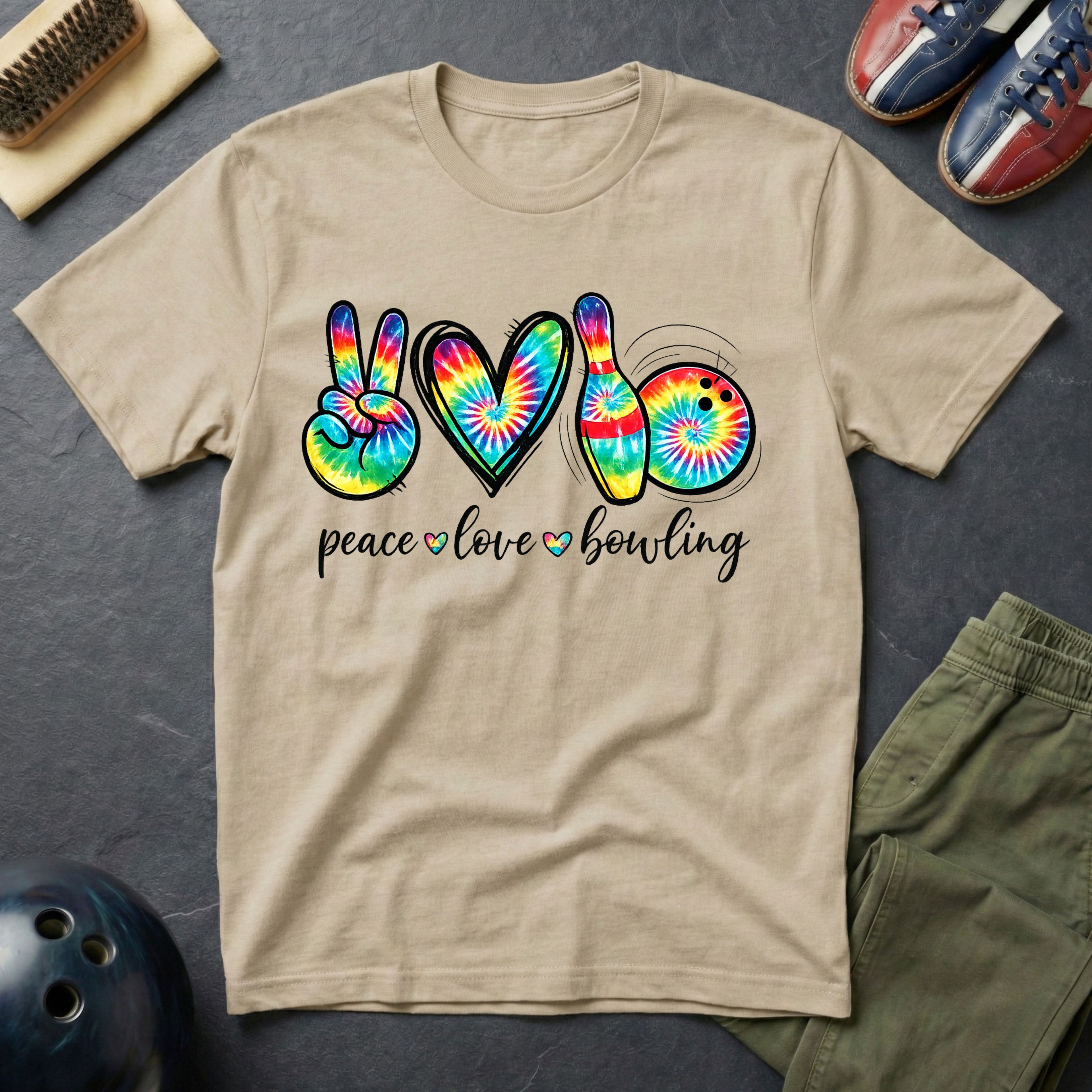 Peace Love Bowling T-Shirt
