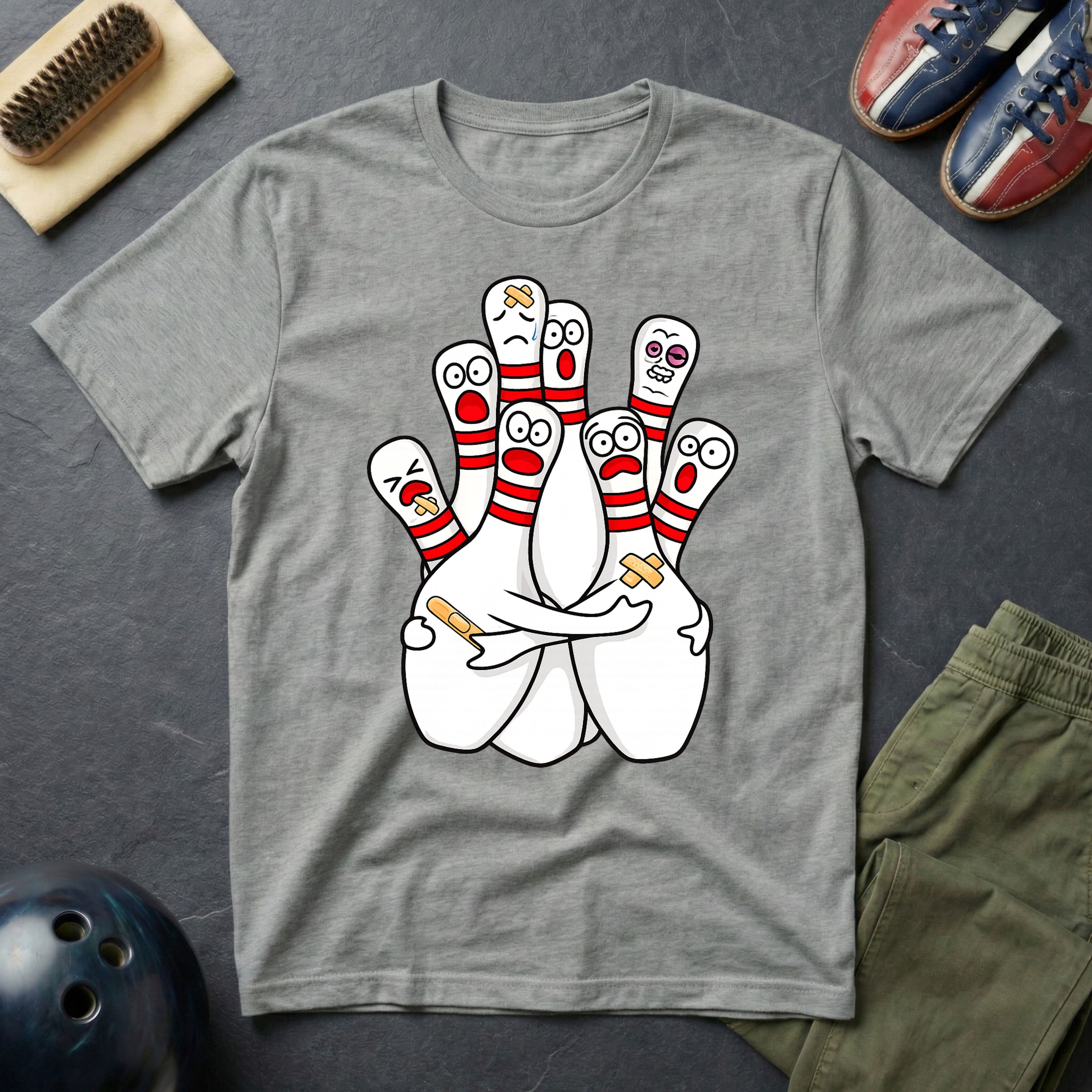 Scared Bowling Pins T-Shirt