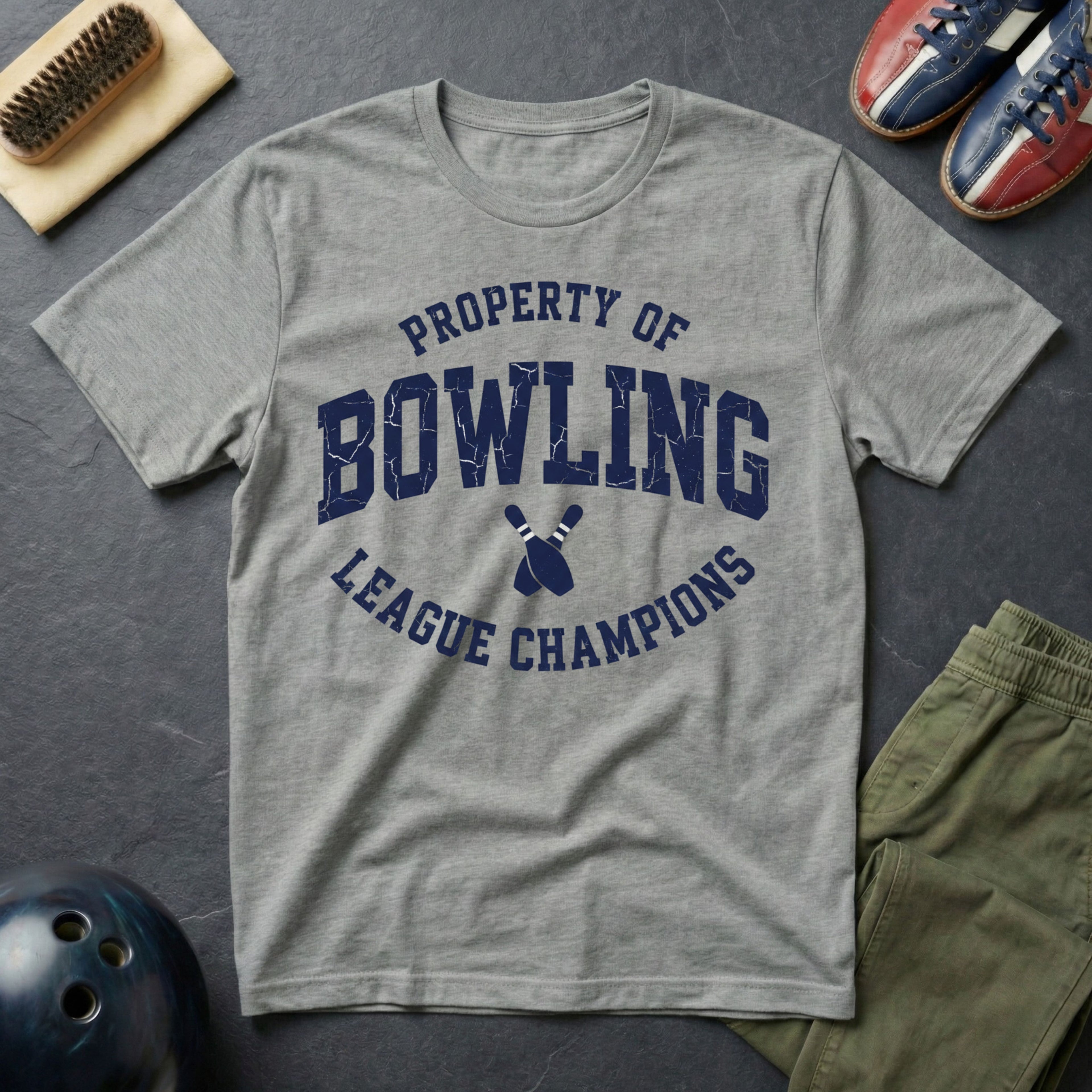 Property Of Bowling League Champions T-Shirt