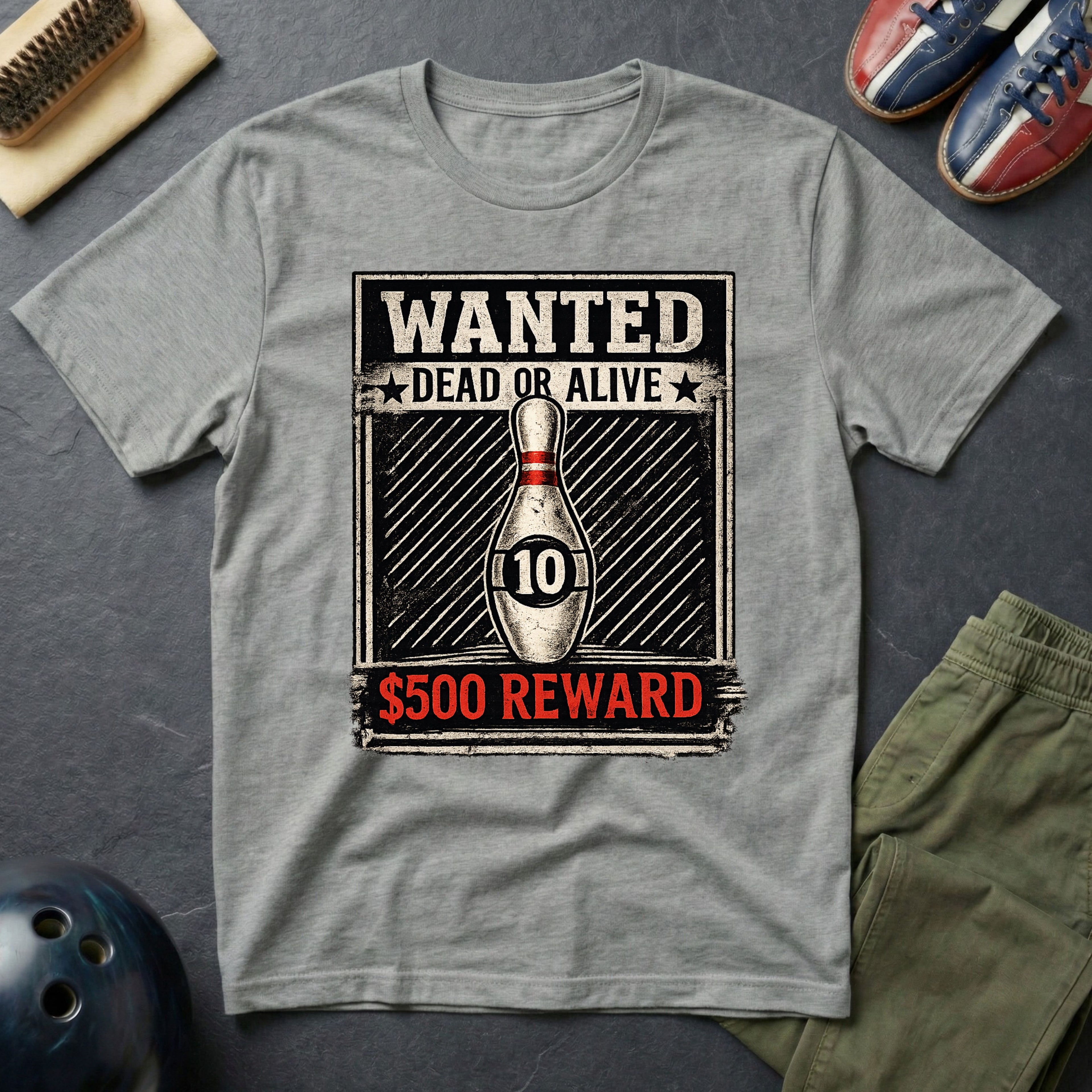 Wanted Dead Or Alive $500 Reward T-Shirt