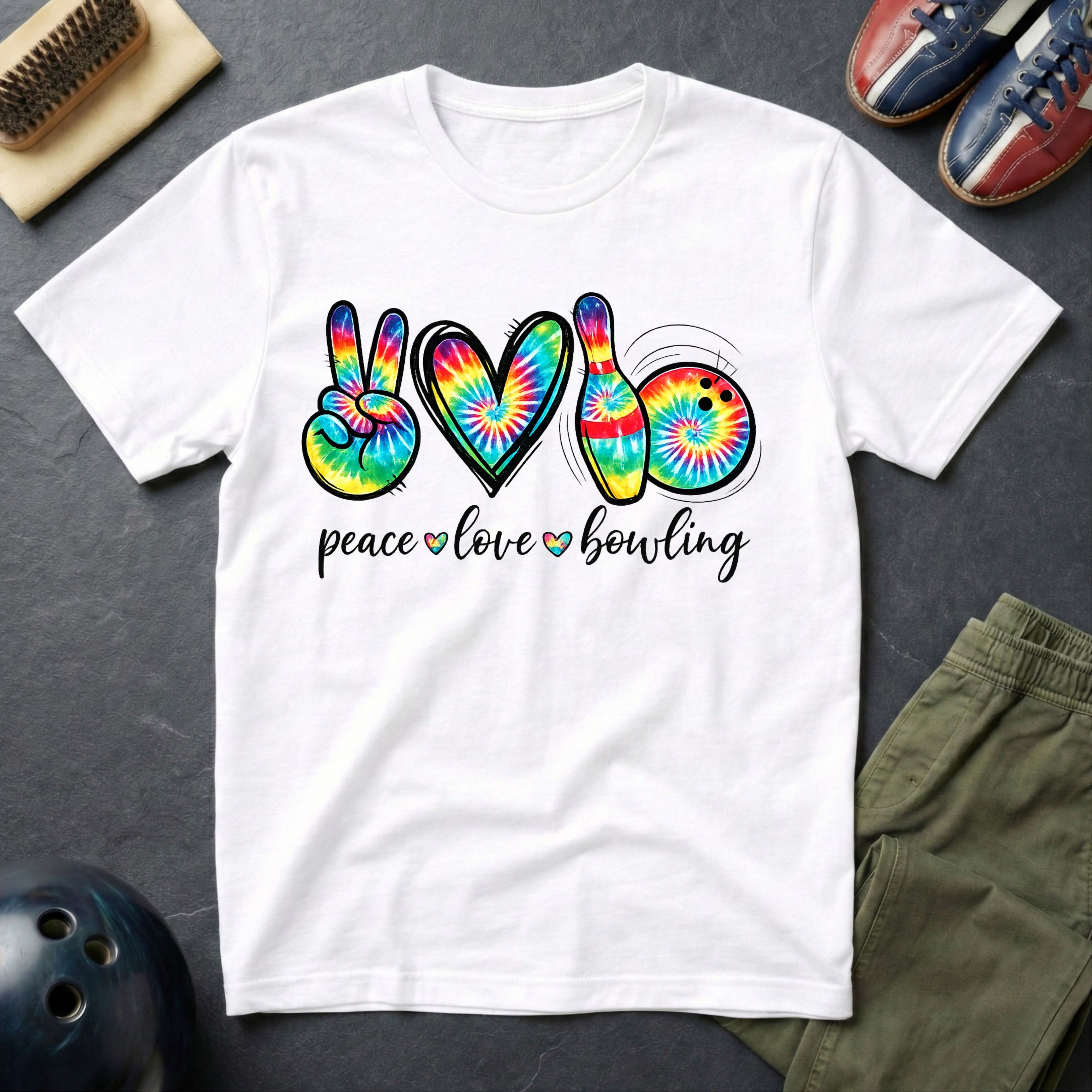 Peace Love Bowling T-Shirt