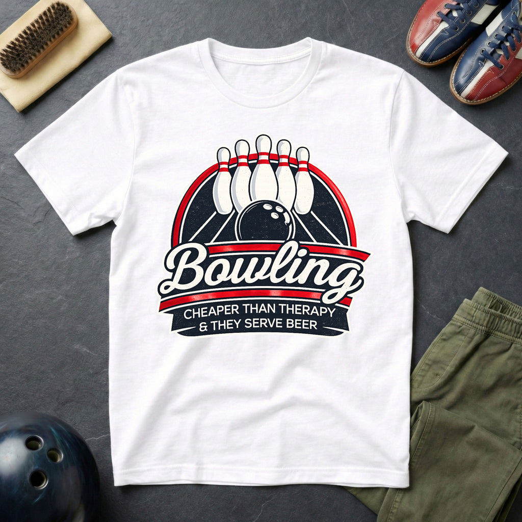 Bowling Cheaper Than Therapy T-Shirt